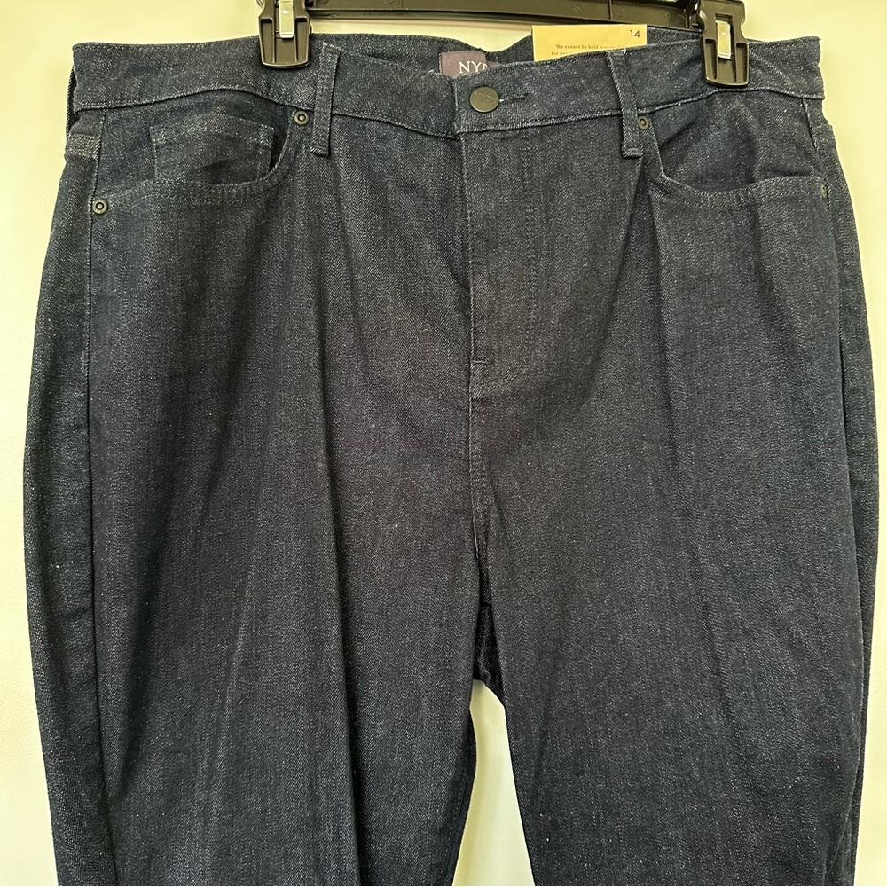 NYDJ Ami Skinny Dark Blue Jeans Size 14 New!
